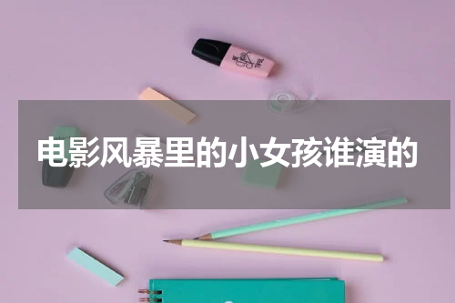 电影风暴里的小女孩谁演的