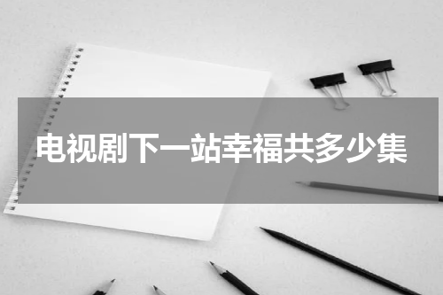 电视剧下一站幸福共多少集