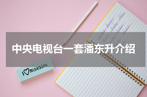 中央电视台一套潘东升介绍