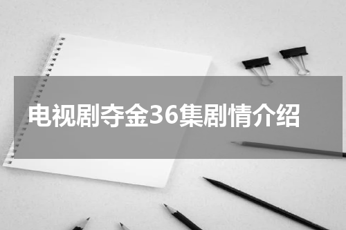 电视剧夺金36集剧情介绍