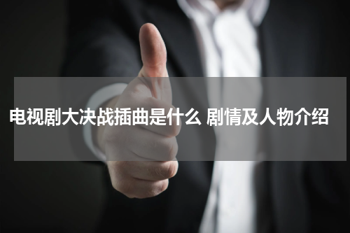 电视剧大决战插曲是什么 剧情及人物介绍