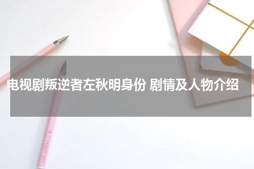 电视剧叛逆者左秋明身份 剧情及人物介绍