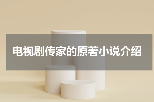 电视剧传家的原著小说介绍