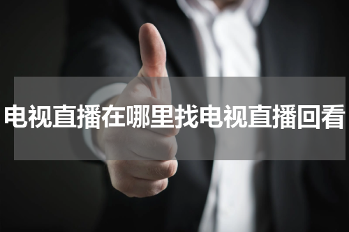 电视直播在哪里找电视直播回看