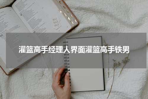 灌篮高手经理人界面灌篮高手铁男