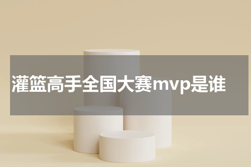 灌篮高手全国大赛mvp是谁