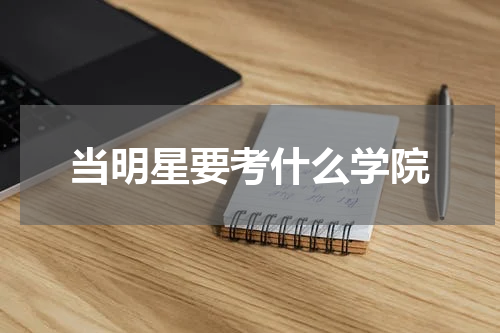 当明星要考什么学院