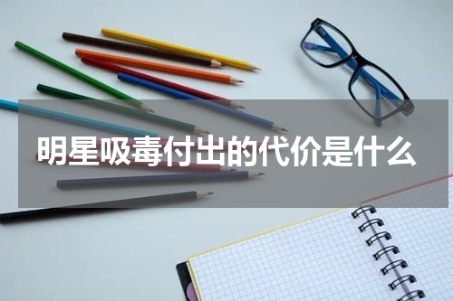 明星吸毒付出的代价是什么