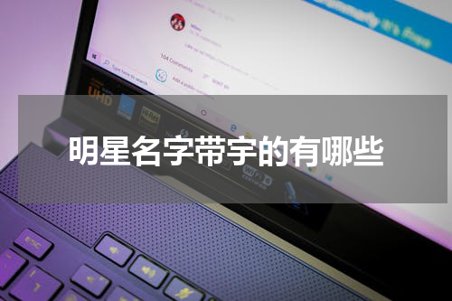 明星名字带宇的有哪些