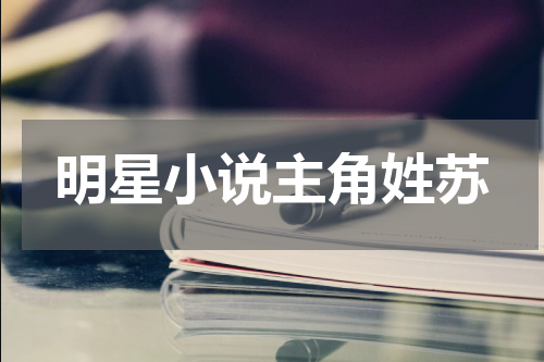 明星小说主角姓苏