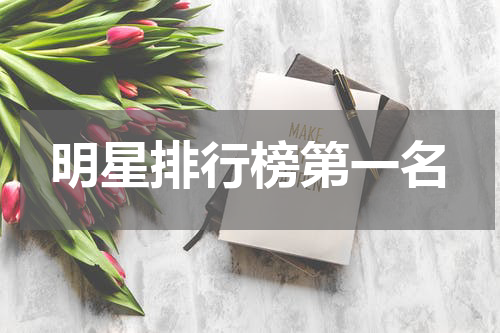 明星排行榜第一名