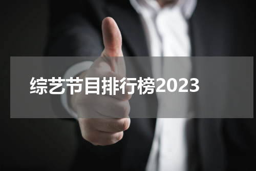 综艺节目排行榜2023