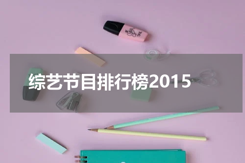 综艺节目排行榜2015