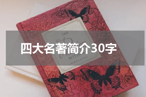四大名著简介30字