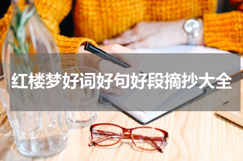 红楼梦好词好句好段摘抄大全