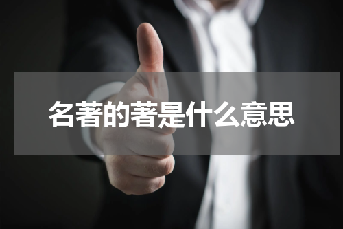 名著的著是什么意思