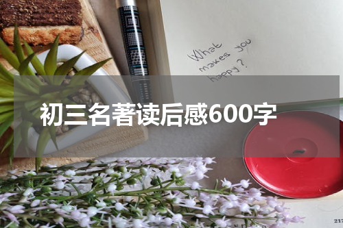 初三名著读后感600字