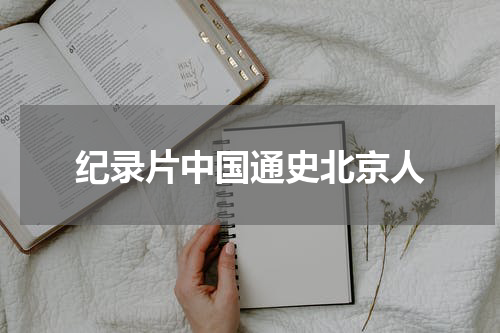 纪录片中国通史北京人