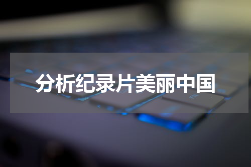分析纪录片美丽中国