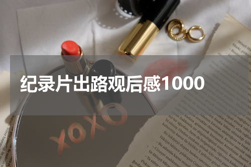 纪录片出路观后感1000