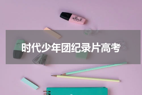 时代少年团纪录片高考