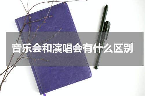音乐会和演唱会有什么区别