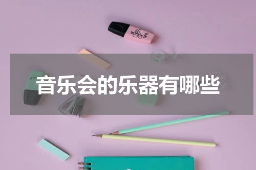 音乐会的乐器有哪些