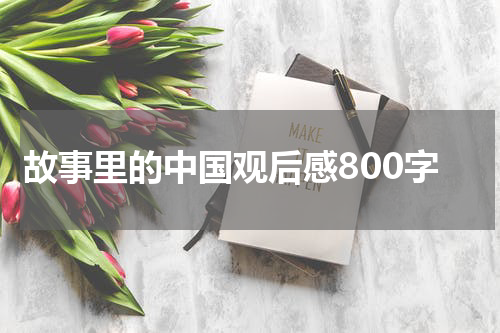 故事里的中国观后感800字