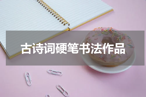 古诗词硬笔书法作品