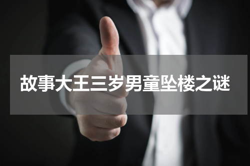 故事大王三岁男童坠楼之谜