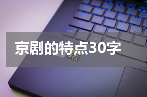 京剧的特点30字
