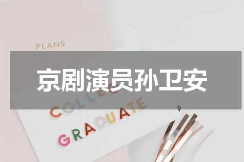 京剧演员孙卫安