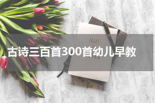 古诗三百首300首幼儿早教