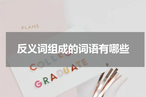 反义词组成的词语有哪些