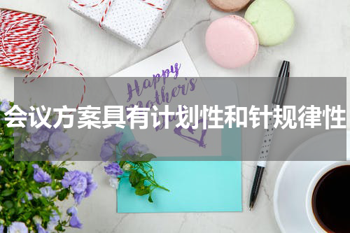 会议方案具有计划性和针规律性