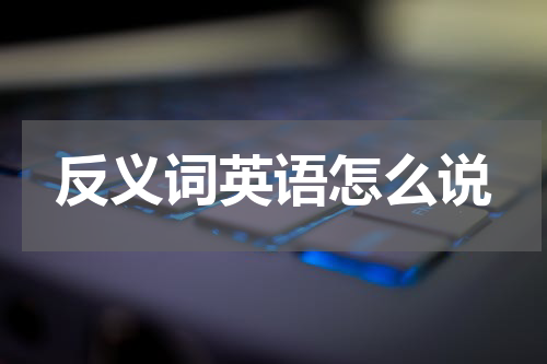反义词英语怎么说