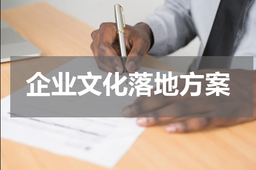 企业文化落地方案