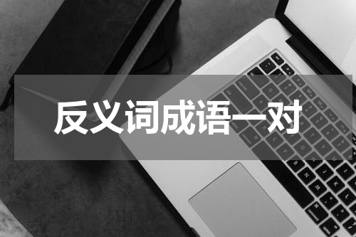 反义词成语一对