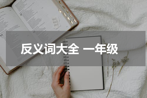 反义词大全 一年级