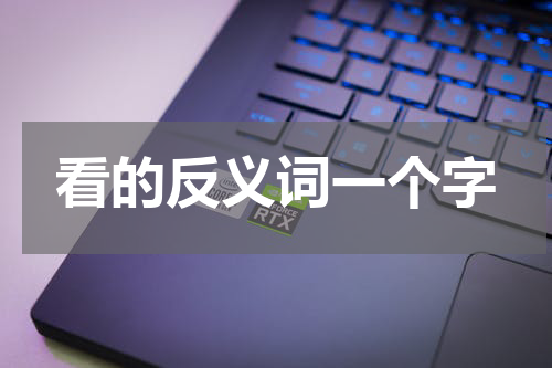 看的反义词一个字
