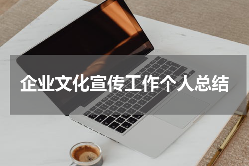 企业文化宣传工作个人总结