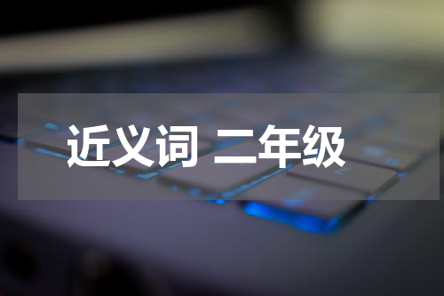 近义词 二年级