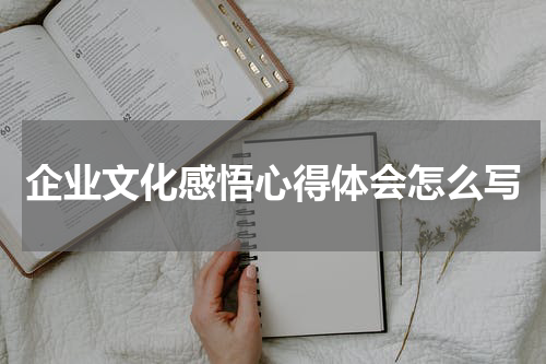 企业文化感悟心得体会怎么写
