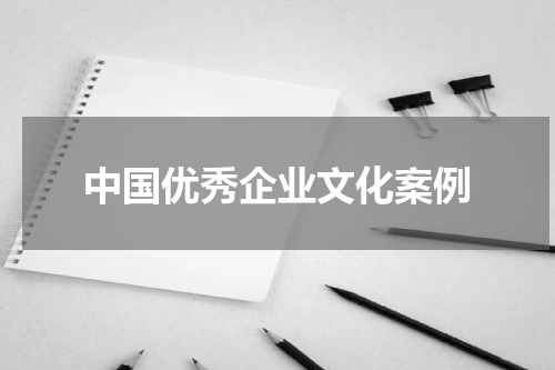 中国优秀企业文化案例