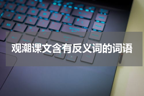 观潮课文含有反义词的词语