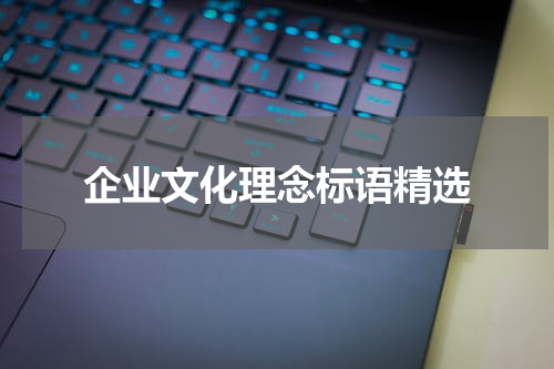 企业文化理念标语精选