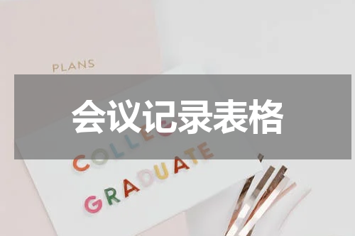 会议记录表格