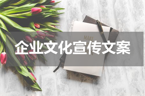 企业文化宣传文案