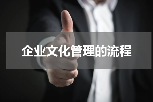 企业文化管理的流程