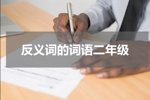 反义词的词语二年级
